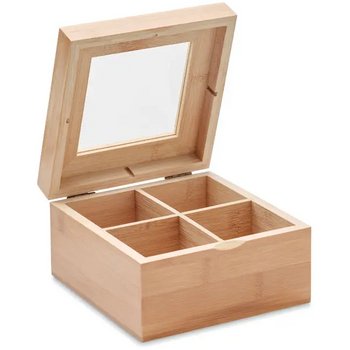 Bamboe theedoos Campo tea hout