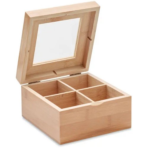 Bamboe theedoos Campo tea hout