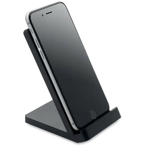 Draadloze bamboe oplaadstation Wirestand zwart
