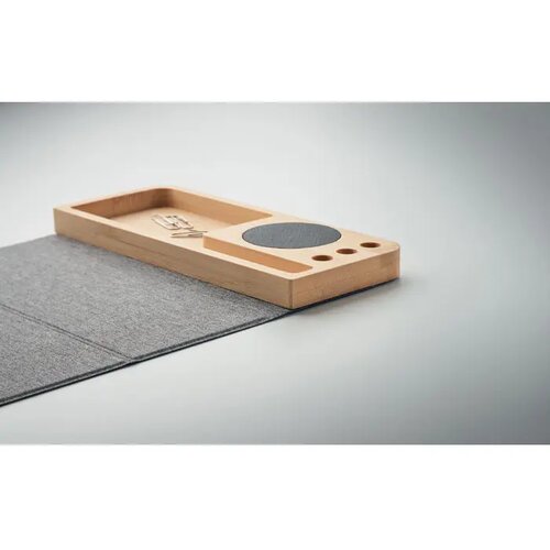 Draadloze bamboe oplader 15w Pandu hout