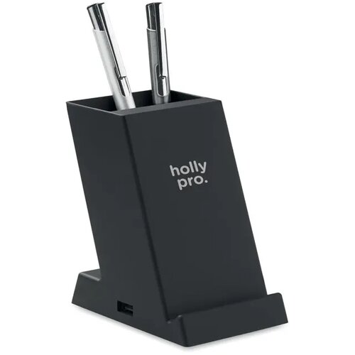 Draadloze oplader 15w in abs Block zwart