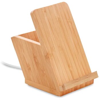 Draadloze oplader pennenhouder Baicoi hout