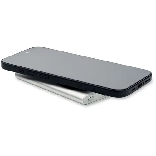 Draadloze oplader powerbank Pawtt mat zilver