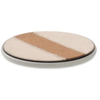 Draadloze oplader van kurk 15w Cortless wit Draadloze oplader van kurk 15w Cortless wit