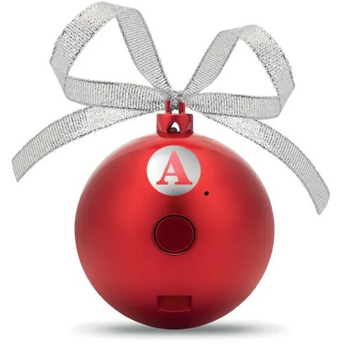 Draadloze speaker kerstbal Jingle ball rood