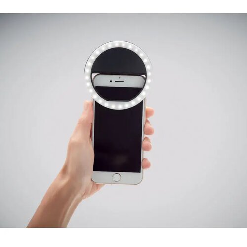 Draagbare selfie ringlamp Helie zwart