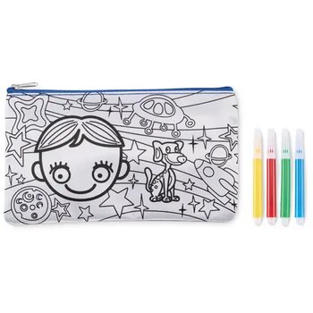 Etui met stiften Kiddo royal blauw Etui met stiften Kiddo royal blauw