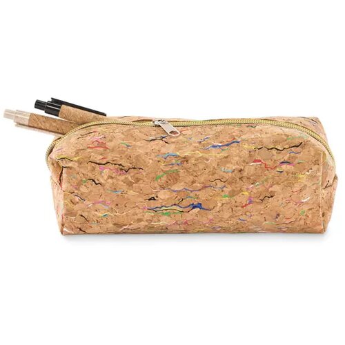 Etui van gekleurd kurk Corchaso beige