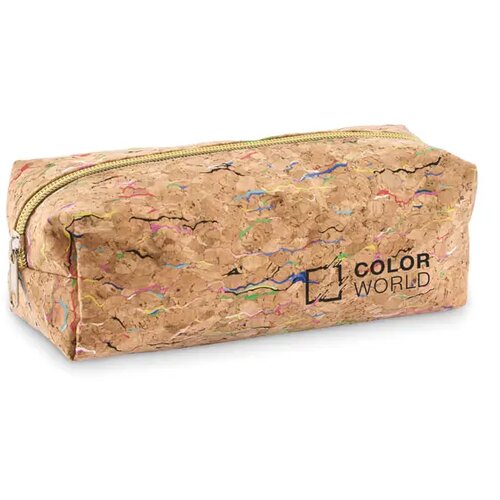 Etui van gekleurd kurk Corchaso beige