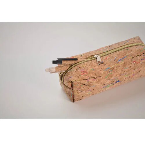 Etui van gekleurd kurk Corchaso beige