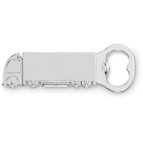 Flesopener in vrachtwagenvorm Mytruck mat zilver