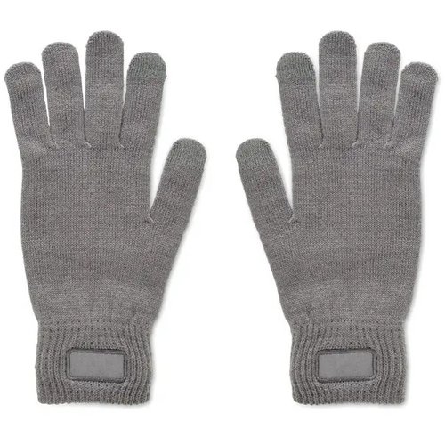 Gebreide handschoenen van rpet Handnit steengrijs