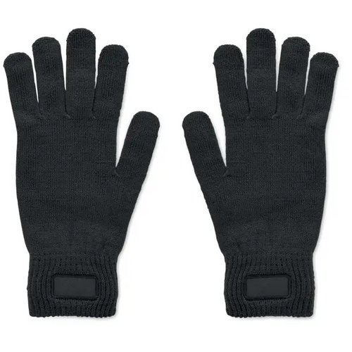 Gebreide handschoenen van rpet Handnit zwart