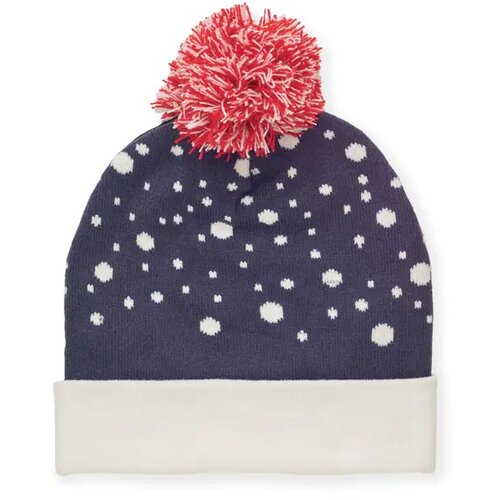 Gebreide kerstmuts Shimas hat blauw