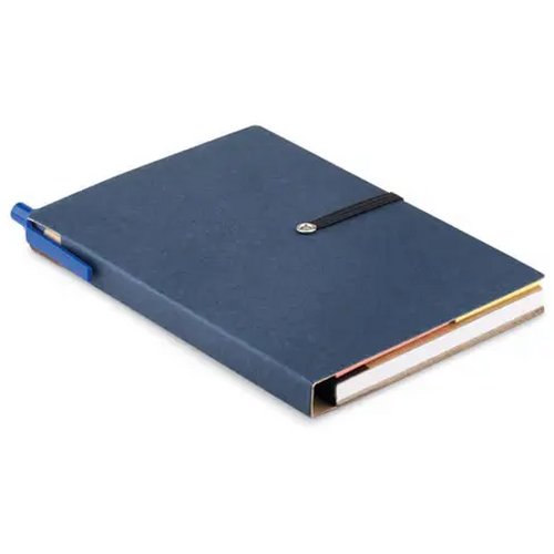 Gerecycled notitieboekje pen Reconote blauw