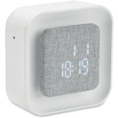 Gerecyclede abs/rpet wekker Luce wit