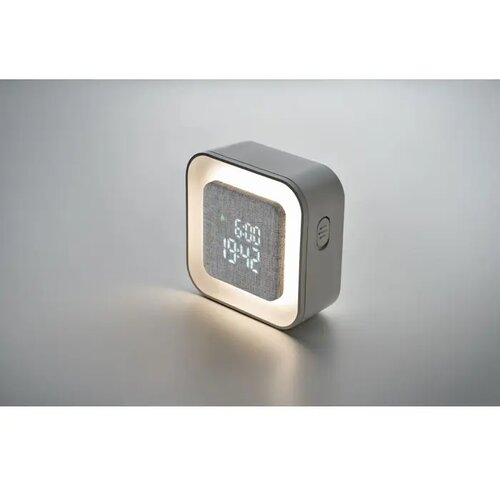 Gerecyclede abs/rpet wekker Luce wit