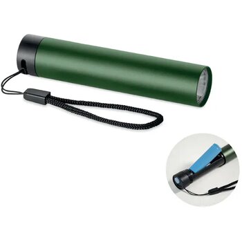 Gerecyclede aluminium zaklamp Lume donker marinegroen Gerecyclede aluminium zaklamp Lume donker marinegroen