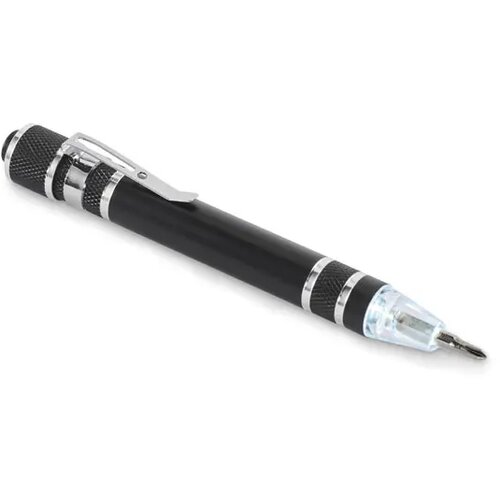 Gerecycleerde multi tool pen Tubular zwart
