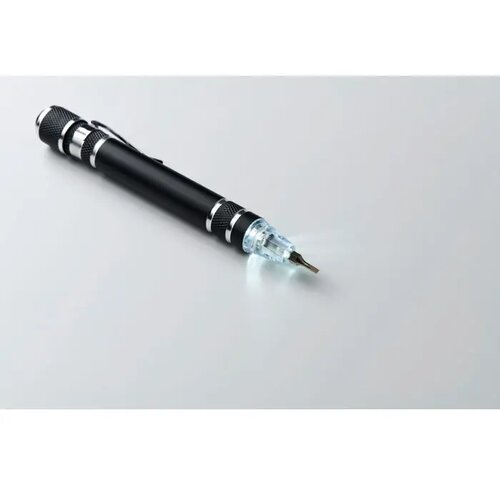 Gerecycleerde multi tool pen Tubular zwart