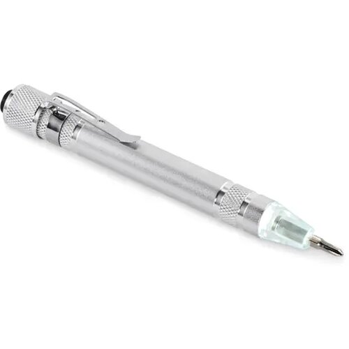 Gerecycleerde multi tool pen Tubular zilver