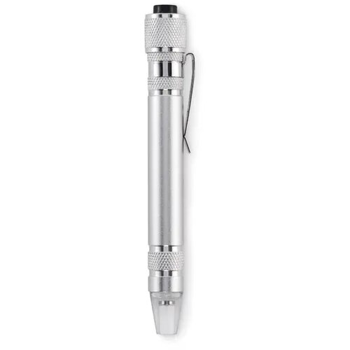 Gerecycleerde multi tool pen Tubular zilver