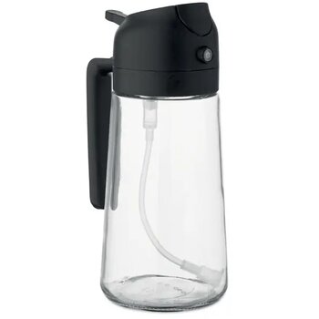 Glazen olie dispenser & spray Dip zwart