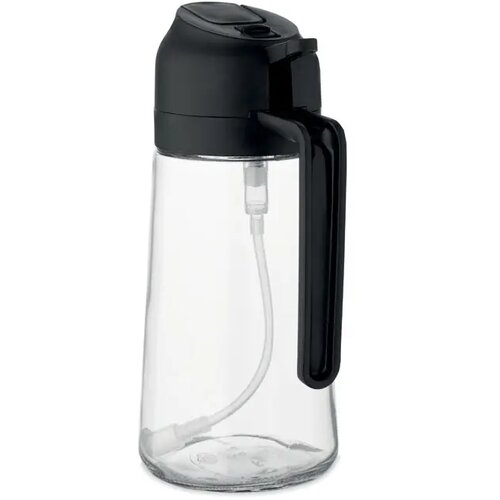 Glazen olie dispenser & spray Dip zwart