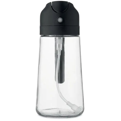 Glazen olie dispenser & spray Dip zwart