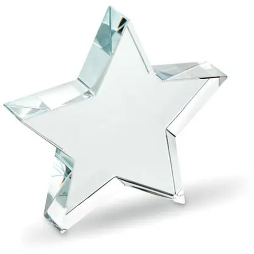 Glazen ster award Starward transparant