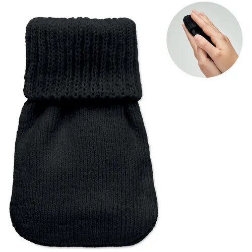 Handwarmer gebreid polyester Warmmuff zwart