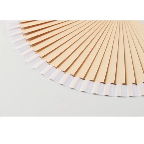Houten handwaaier Woodfan wit