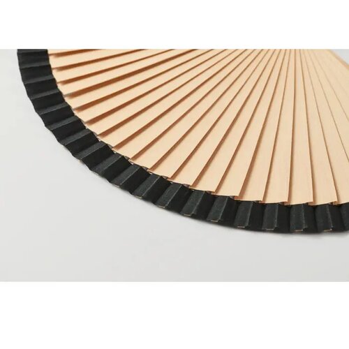 Houten handwaaier Woodfan zwart