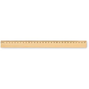 Houten liniaal 30cm Ruler30 hout