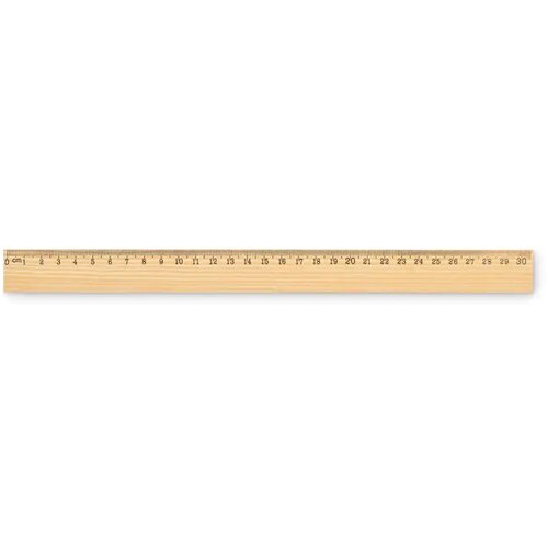 Houten liniaal 30cm Ruler30 hout