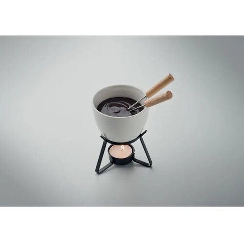 Keramische fondueset 240ml Kase wit