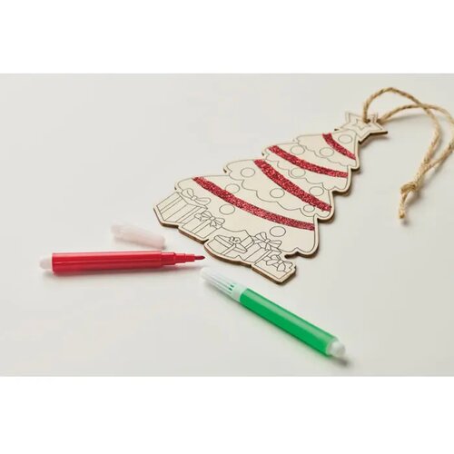 Kerstboom ornament Colortree hout