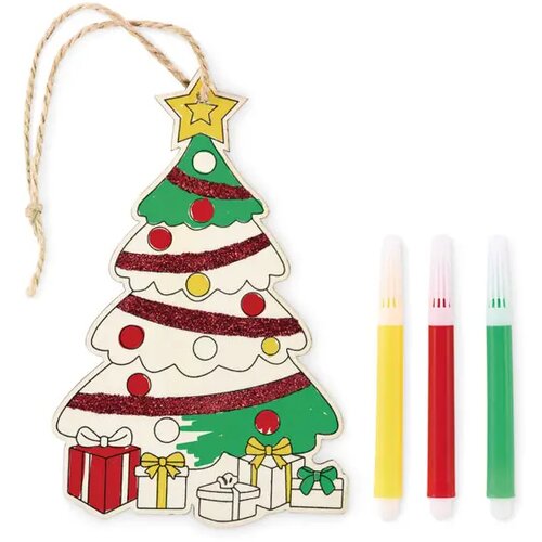 Kerstboom ornament Colortree hout