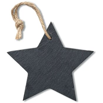 Kerstster hanger van leisteen Slatestar zwart Kerstster hanger van leisteen Slatestar zwart