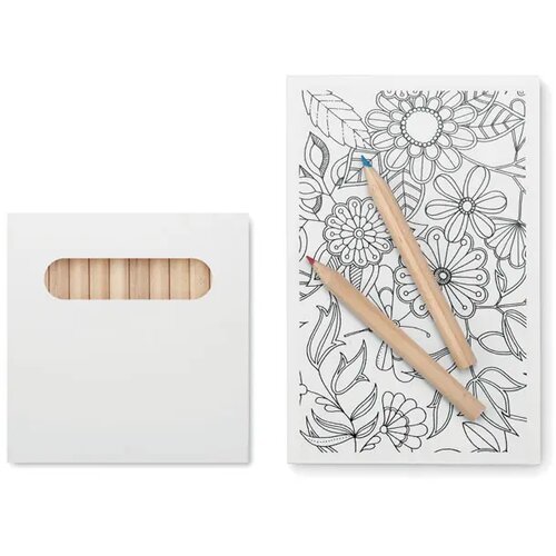 Kleurkaarten voor volwassenen Paint&relax wit