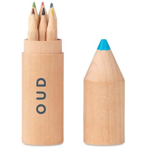 Kleurpotloodjes in houder Petit coloret hout
