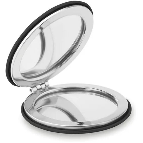 Magnetische dubbele spiegel Glow round zwart