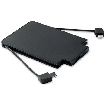 Magnetische powerbank 2500 mah Slimpo zwart Magnetische powerbank 2500 mah Slimpo zwart
