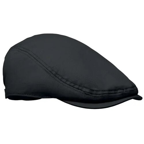 Newsboy platte pet 235g/m² Flat peak zwart