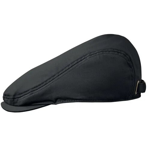 Newsboy platte pet 235g/m² Flat peak zwart