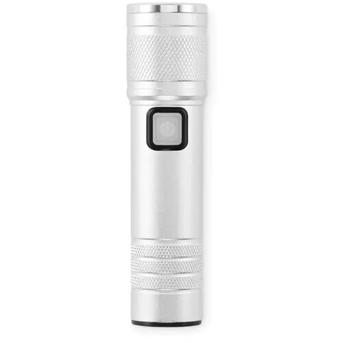 Oplaadbare cob zaklamp Flashra Zilver