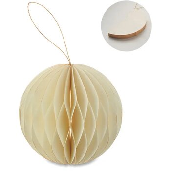 Opvouwbare kerstbalhanger Harmobauble beige Opvouwbare kerstbalhanger Harmobauble beige
