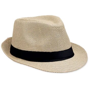 Papieren strohoed Boowie beige Papieren strohoed Boowie beige