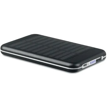 Powerbank 4000 mah Solarflat zwart Powerbank 4000 mah Solarflat zwart