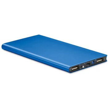 Powerbank 8000 mah Powerflat8 royal blauw Powerbank 8000 mah Powerflat8 royal blauw